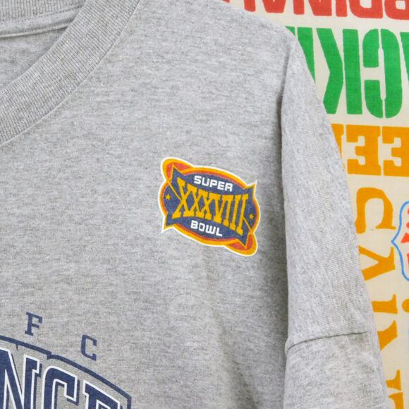 Reebok New England Patriots 2003 AFC Champions T Shirt Size 2XL Gray - Picture 5 of 5